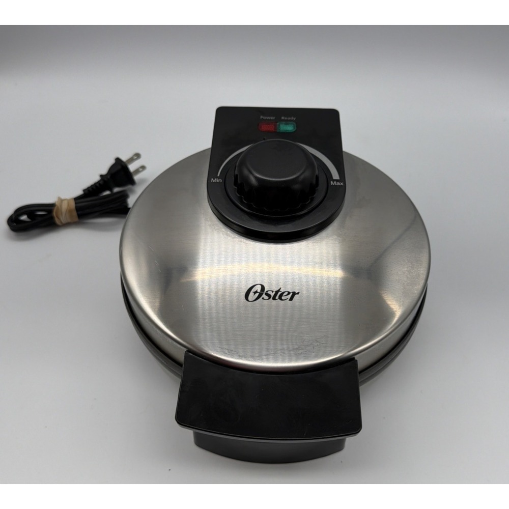 Oster 8" Belgian Waffle Maker Stainless Steel Temperature Control CKSTWF1-DM